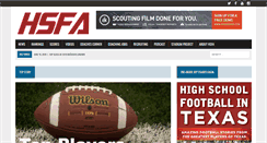 Desktop Screenshot of highschoolfootballamerica.com